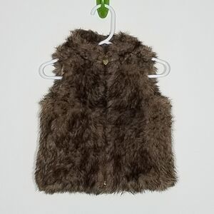 Young Hearts Faux Fur Vest 12m